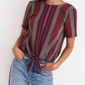 Madewell Tie Front Blouse